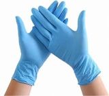 Los guantes azules médicos disponibles de la preparación de la comida del nitrilo se pulverizan libremente proveedor