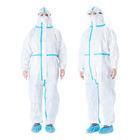Batas protectoras médicas disponibles del aislamiento de Hazmat del laboratorio con Hood Protective Suit proveedor
