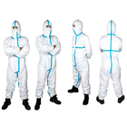 Traje protector médico disponible plástico del traje protector de la una pieza del PPE proveedor