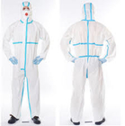Traje protector médico disponible plástico del traje protector de la una pieza del PPE proveedor