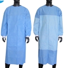 Protección lavable no tejida impermeable del líquido del nivel 3 del vestido plástico quirúrgico del aislamiento proveedor