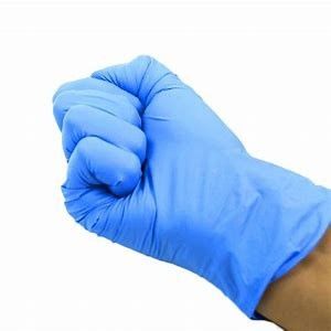 8 guantes azules libres del nitrilo de Mil Hand Care Disposable Powder con el apretón proveedor