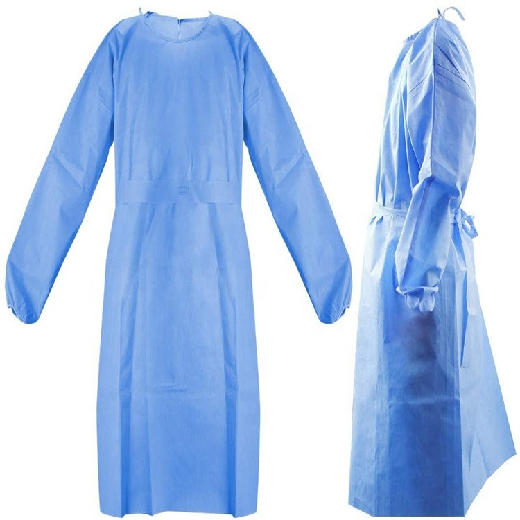 Vestido reforzado quirúrgico no tejido reutilizable del Ppe del poliéster no estéril proveedor